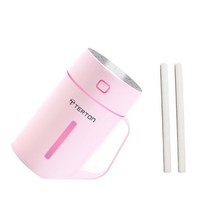 테르톤 컵 휴대용 LED 미니 가습기 PINK 420ml   리필 필터 2p, SK-905