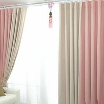 리빙데코 암막무지투톤커튼