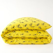 라흐두뜨 얼룩말 프린트 순면 포플린 이불 커버 F662397, printed yellow