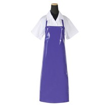 에이앤지 양면코팅 방수앞치마 중, 보라, 1개