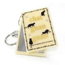 라테스트 챗 캣 미니 슬라이드 미러, 아이보리, 1개