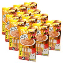 이나바 고양이 챠오츄르 간식, 가다랑어+가다랑어포, 12팩