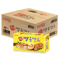 크라운 국희땅콩샌드, 155g, 24개입