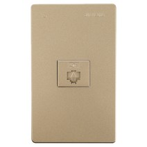 진흥전기 V시리즈 브라운 모듈라 8p 1구, 1개