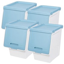 시스맥스 루맥스 슬라이딩 리빙박스 슬림형 대형 68065, 민트, 4개입