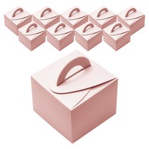 피크닉하우스 미니떡케익 상자, 핑크, 10개입