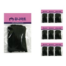 유니아트 1000 6골밴드, 검정, 10개입