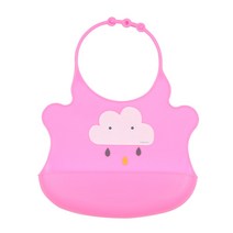 달퐁 실리콘 턱받이, 핑크, 1개