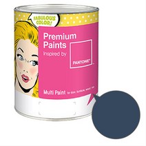노루페인트 팬톤 멀티 에그쉘광 페인트 1L, 다크데님(19-4118)