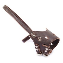 제제펫 가죽 애견 짖음방지 입마개 G310PDTM M, G310PDTM002, 1개