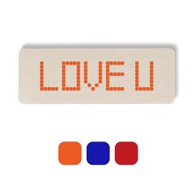 1AM 픽셀도어사인 직사각 + 3mm 픽셀 스티커 3p, 주황, 파랑, 빨강