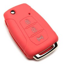 케인즈 쌍용 티볼리 3버튼 실리콘 케이스 KE10, 핑크레드