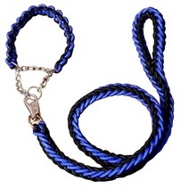 블럭마트 대형견 로프목줄세트 색상번호7, 1세트