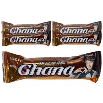 롯데제과 가나 초코바 아몬드, 45g, 5개입