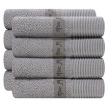 송월타월 뉴 명품40 세면타월 195 g, 연회색, 8개입
