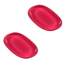 뷰티팝 양면 쿠션 실리콘 퍼프, 스퀘어레드, 2개