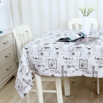 아울리빙 레터링디자인 키친 테이블커버, G, 2호(140 x 140 cm)