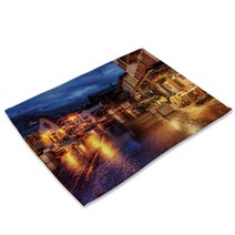 비케이 유럽과 미국 도시 식탁매트, 11, 42 x 32 cm