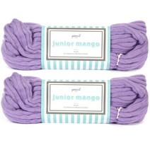 연일섬유 주니어망고 울 100% 대용량 뜨개실 2p, 14번 퍼플리치