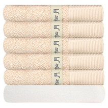 송월타월 뉴명품 타월 5p + CS32 타월 흰색, 베이지, 1세트