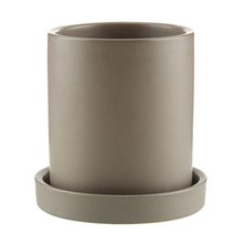 삼호유리 모노톤 모던 무광 화분 SH 1704-4, 모카