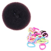 루머스 오당고 똥머리 라지 HU011 + 머리끈 소 HU122 랜덤 발송 50p, 브라운, 1세트