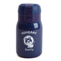 홈애니 원터치 보온보냉병, 네이비, 200ml