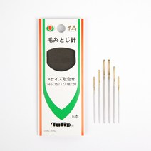 튤립 돗 바늘 세트 4size DEN-029, 1세트