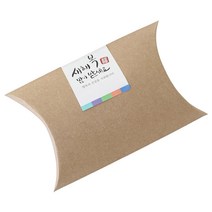 황씨네도시락 반달 상자 크라프트 54p + 새해 복 스티커 54p, 사각 캘리, 1세트