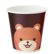 황씨네도시락 캐릭터 종이컵 곰, 1박스