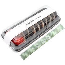 피크닉하우스 블랙김밥도시락 용기 10p + 화이트 띠스티커 10p + 일회용 민트 젓가락 10p, 1세트