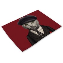 리빙팝 애니멀스타 테이블매트, 31, 42 x 32 cm