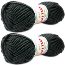 행복뜨기 소프트얀 뜨개실 2p, 369차콜