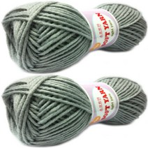 행복뜨기 소프트얀 뜨개실 2p, 360회색