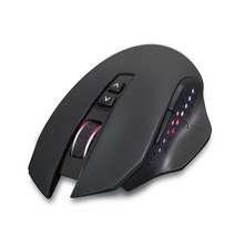 한성컴퓨터 무선 옵티컬 게이밍 마우스 Gtune GM100W, 블랙