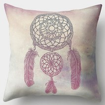 비케이 깃털장식 쿠션커버