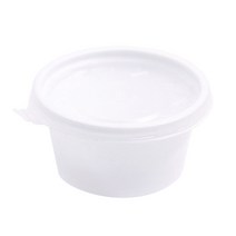 봄91 화이트 다용도 미니 일회용 용기 중 7 x 3.7 cm, 100개, 1개입