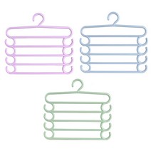 마켓감성 다기능 바지걸이, 랜덤 발송, 3개입