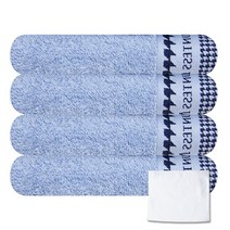 송월타월 카운테스마라 시티 타월 4p + 호텔 손행주 흰색, 하늘, 1세트