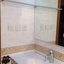 매직픽스 띠 몰딩 시트지 엔틱 하트, 베이지