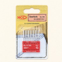 NCC 가정용 미싱바늘 오버록용, 10개입