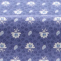 케이무늬 코튼린넨 씨앗 2 패브릭원단, 산호블루