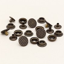 해피베어스 럭셔리 도트 단추 15mm, 앤틱골드, 2팩