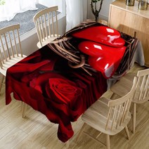 이코디 코지 센스티 테이블보, 로즈러브, 137 x 137 cm