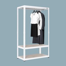 레마하우스 슈랙 행거 3단 1행거 1200 x 400 x 1800 mm, 화이트