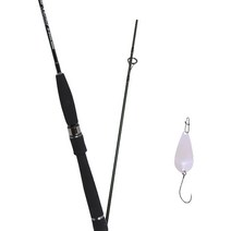 원다 마리솔 루어낚싯대 602L + 다미끼크라프트 메탈지그 앤 피카 스푼 A 3.5g, 019 PEARL PINK