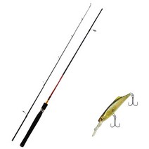 아피스 파이어스톰 배스 루어 낚싯대 S662ML + 다미끼 쏘킬 55 하드베이트 루어 314H YELLOW AYU, 1세트