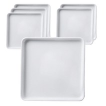 하우밍 리즈 사각접시 6p, 화이트