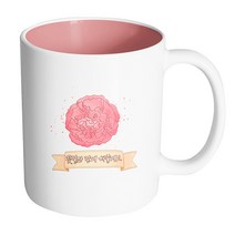 핸드팩토리 카네이션블라썸 꽃길만 걷게 해줄게요 머그컵, 내부 파스텔 핑크, 1개