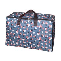 마켓감성 가정용 컬러패턴 옷이불 보관가방 특대형, 스카이플라워, 1개